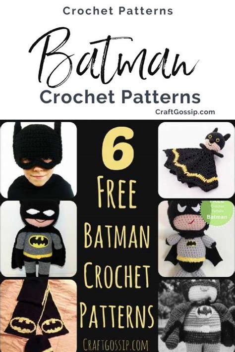 6 Crochet Batman Patterns Crochet