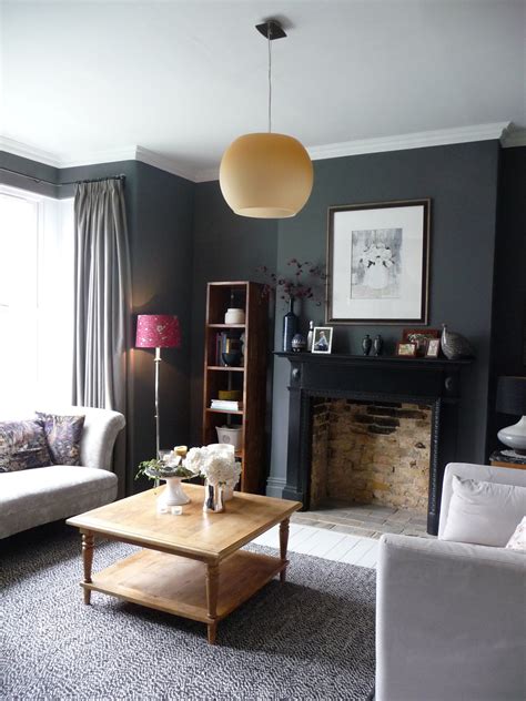 Decorating With Dark Colours Grey Lounge Living Room Grey Blue