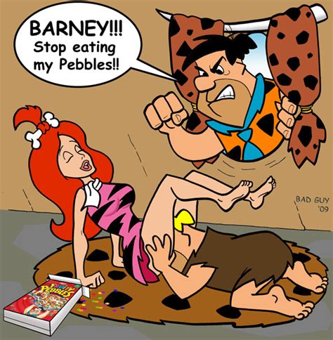Rule 34 Bad Guy Barney Rubble Female Hanna Barbera Human