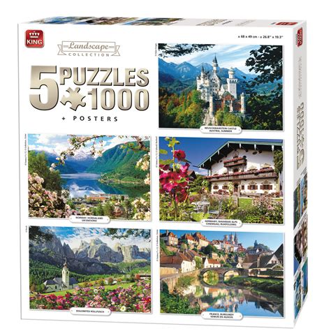 Puzzles 1000 Pièces 5 En 1 Villages King Puzzles Rue Des Puzzles