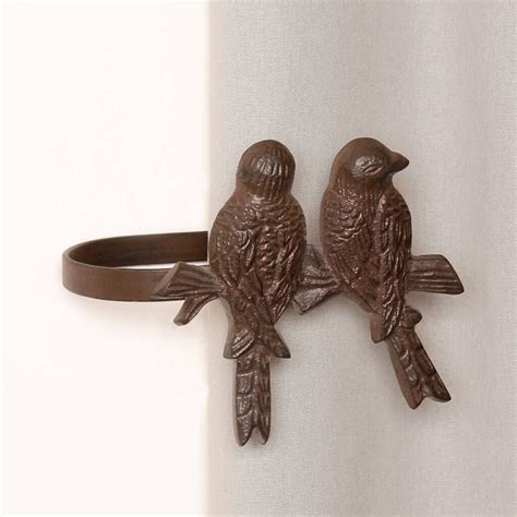 Set Of Two Country Birds Curtain Tie Backs By Dibor Bird Curtains