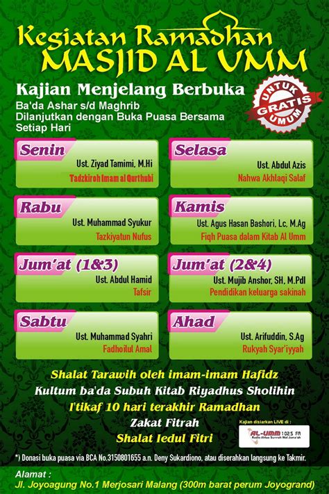 We did not find results for: Semarak Ramadhan Masjid Jami' al-Umm 1434 Hijriyyah - YBM
