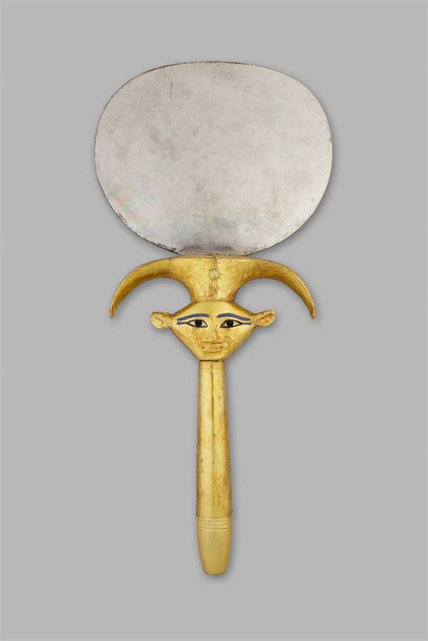 Mirror With Hathor Emblem Handle New Kingdom The Metropolitan Museum Of Art