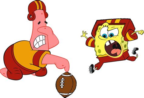 Spongebob Squarepants And Patrick Star Football By Minionfan1024 On