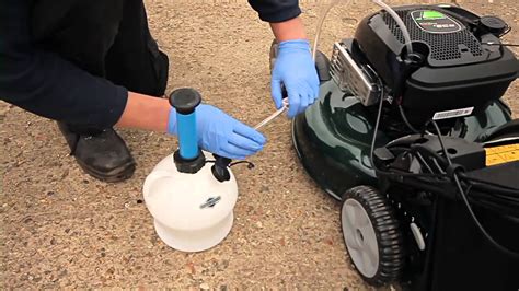 Changing Your Mowers Engine Oil Youtube