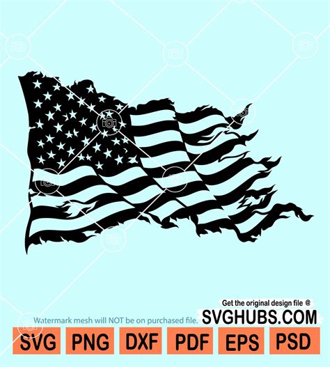 Distressed American Flag Svg Distressed Flag Svg American Flag Svg
