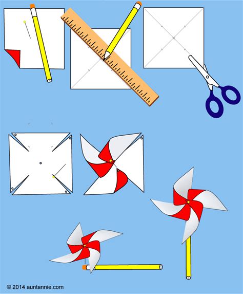 How To Make An Easy Pinwheel Friday Fun For Kids Aunt Annies Crafts