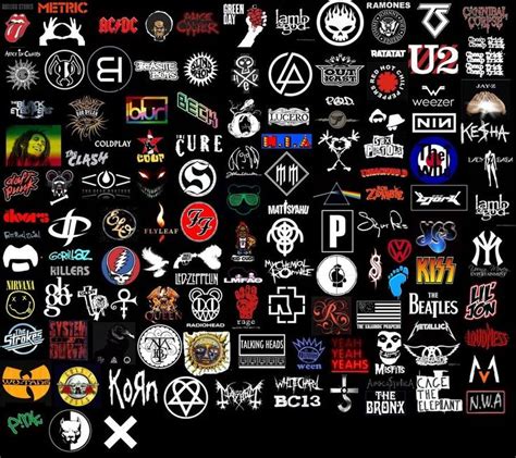 Band Logo Collage By Rjcool123 On Deviantart Band Logos Collage Rock Band Logos Band Logos
