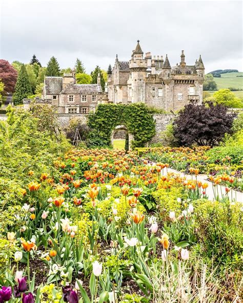 The Spring Garden At Abbotsford House In Scotland Is One Of The