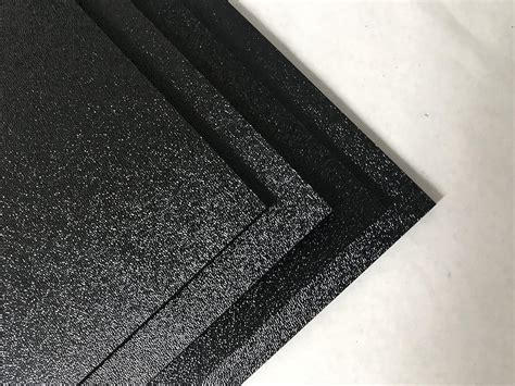 Abs Black Plastic Sheet 1 4 X 24 X 48” Textured 1 Side Vacuum Forming Pack Of 4