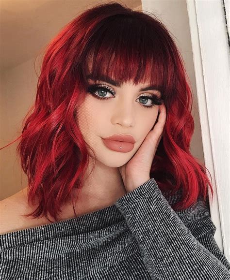Dyed red hair is our favorite shades to try. 46 Amazing Makeup Looks to Try | Hair styles, Vivid hair ...