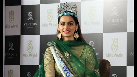 Manushi Chillar Miss World 2017 Full Press Conference Youtube