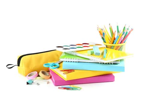 Bright Stationery And Books — Stock Photo © Belchonock 6793085