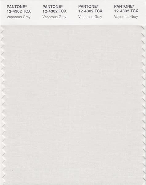Pantone Smart 12 4302x Color Swatch Card Vaporous Gray House Paint