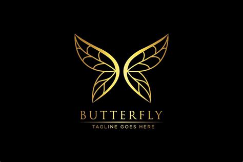 Show off your brand's personality with a custom butterfly logo designed just for you by a professional designer. Luxury Butterfly - Logo Template | Diseño grafico, Compras