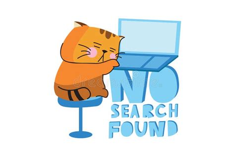 Search Not Found Connection Flat Style Design Vector Illustration Stock Illustration Stock