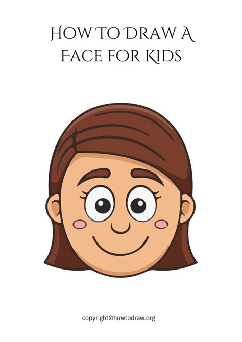 How To Draw A Face Step By Step For Kids And Beginners
