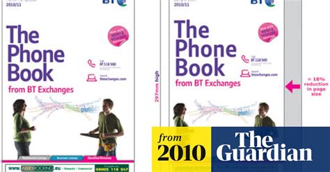 Bt To Mail Letterbox Friendly Phone Book In July Bt The Guardian
