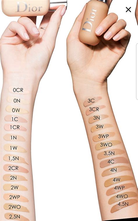 Dior Backstage Foundation Swatches Light Tan Base De Maquillaje