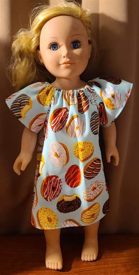 18 Doll Dress Short Sleeve Dress American Girl Doll Etsy