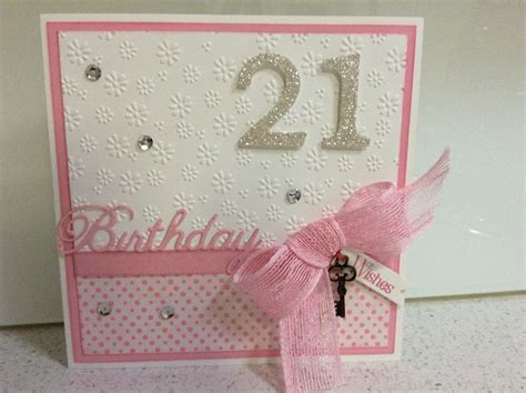 ideas for handmade 21st birthday cards