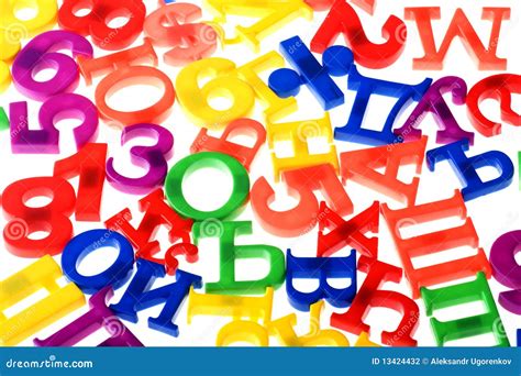 Plastic Numbers And Letters Closeup Stock Photo Image Of Text Number