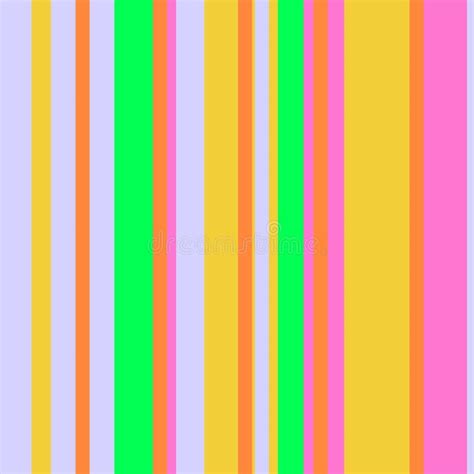 Retro Seamless Stripe Pattern With Bright Colors Stock Vector