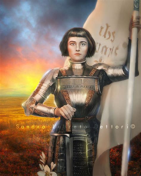 Saint Joan Of Arc Catholic Art Religious Art 8x10 Or Etsy