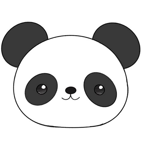 How To Draw A Panda Face For Kindergarten Easy Drawing Tutorial
