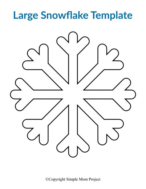 Free Printable Large Snowflake Templates Snowflake Template