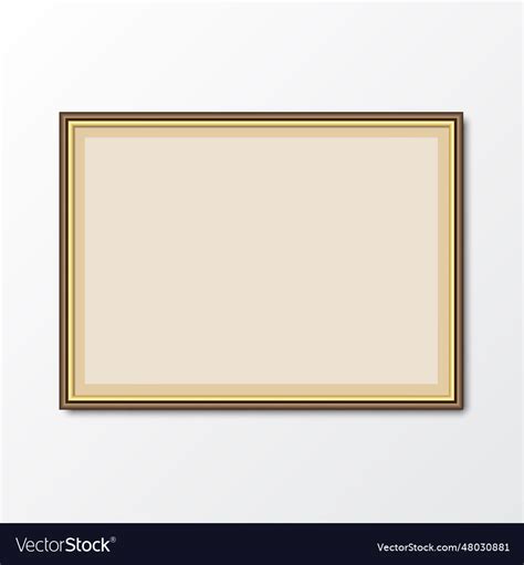 Elegant Picture Photo Frame With Shadow Royalty Free Vector