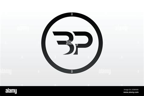 Initial Bp Letter Logo With Creative Modern Business Typography Vector