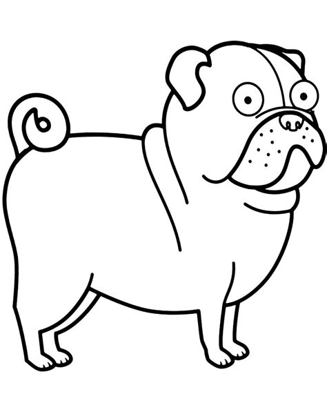 Free Printable Pug Coloring Pages Dog Coloring