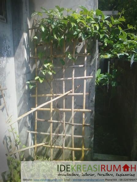 Rumah bambu tahan terhadap guncangan gempa. Ide Anyaman Bambu Untuk Tanaman Rambat | Ide Kreasi Rumah