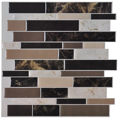 Not only does glass tile backsplash deliver unmatched beauty through its endless style and color options, but it has when it comes to installing glass tile, it's best to install with a glass adhesive and the since many glass tile backsplash options come in sheets, installation is extremely easy, which. Self Adhesive Wall Tile Peel and Stick Backsplash for ...