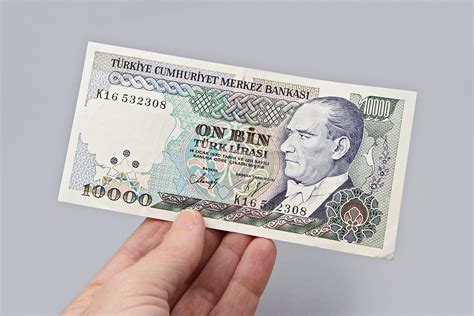 Vintage 1970 10000 Turk Lirasi Paper Money 10000 Turkish Lira Etsy