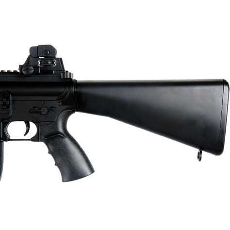 Well Airsoft M4 AEG Carbine Assault Rifle Fixed Stock BLACK Airsoft