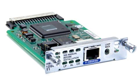Cisco 1 Port T1fractional High Speed Wan Interface Card Intelligent