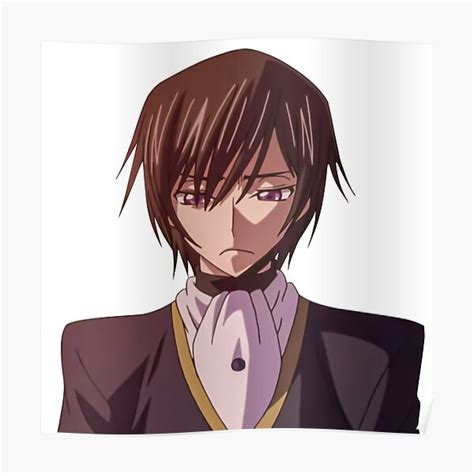 Sad Lelouch Code Geass Poster By Arwain Redbubble