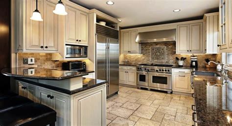 New cabinets and countertops can make drastic changes to the kitchen space, so you need to be aware of all the trends. Elegant Kitchen Light Cabinets with Dark Countertops ...