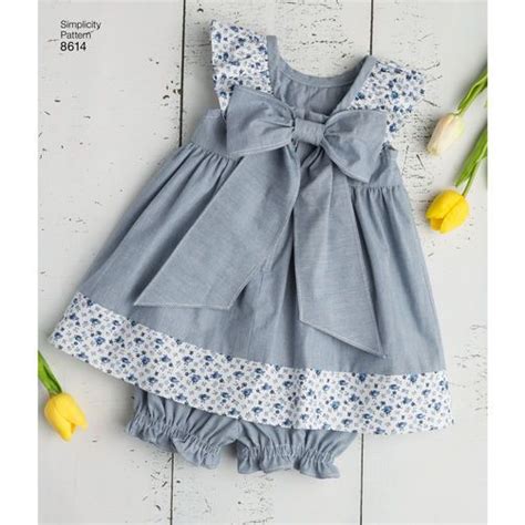 Simplicity Baby Dress Pattern 8614 Av6 World Of