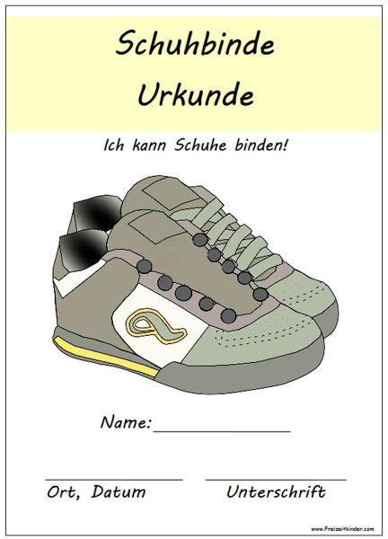 urkunde-schuhe-binden | Kindergarten portfolio, Shoes tie, Kindergarden