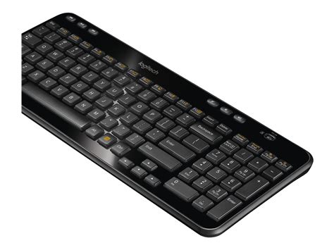 Logitech Wireless Keyboard K360 Keyboard English Glossy Black