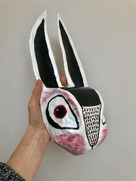 New listingrhymney railway cardiff headed paper nov. Paper mache animal head / Paper mache Bunny / Rabbit / Hare / | Etsy | Paper mache animal head ...
