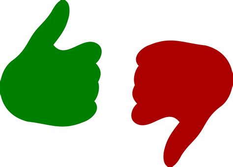 Thumbs Up Thumbs Down - Thumbs Up And Down Png Clipart - Full Size Clipart (#696206) - PinClipart
