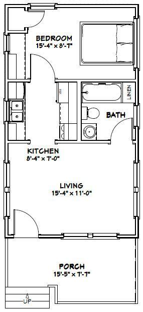 16x28 Cabin Floor Plan ~ Crafter Connection
