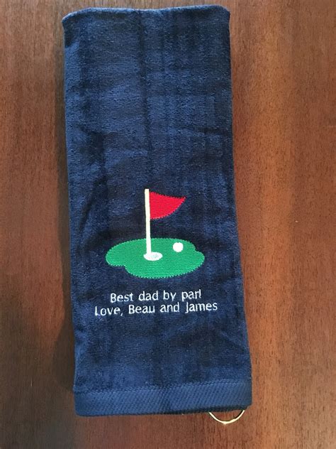 Golf Towel With Custom Embroidery Etsy