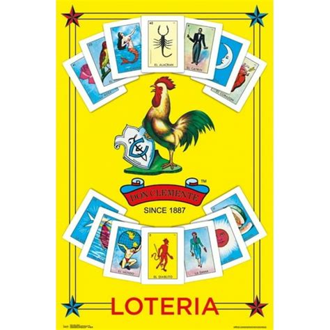 Loteria Tarjetas Laminated Poster Print 22 X 34