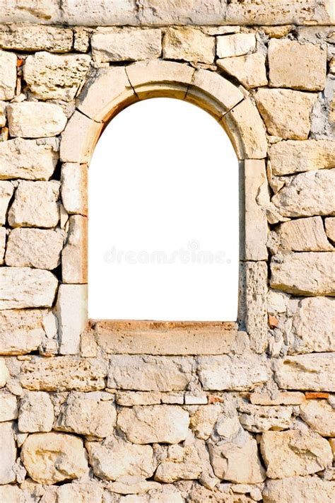 Window In A Stone Wall Stock Photo Image Of Material 14345340