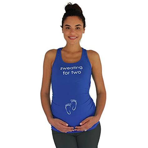 Sweating For Two Maternity Workout Racerback Tank Top Read More At